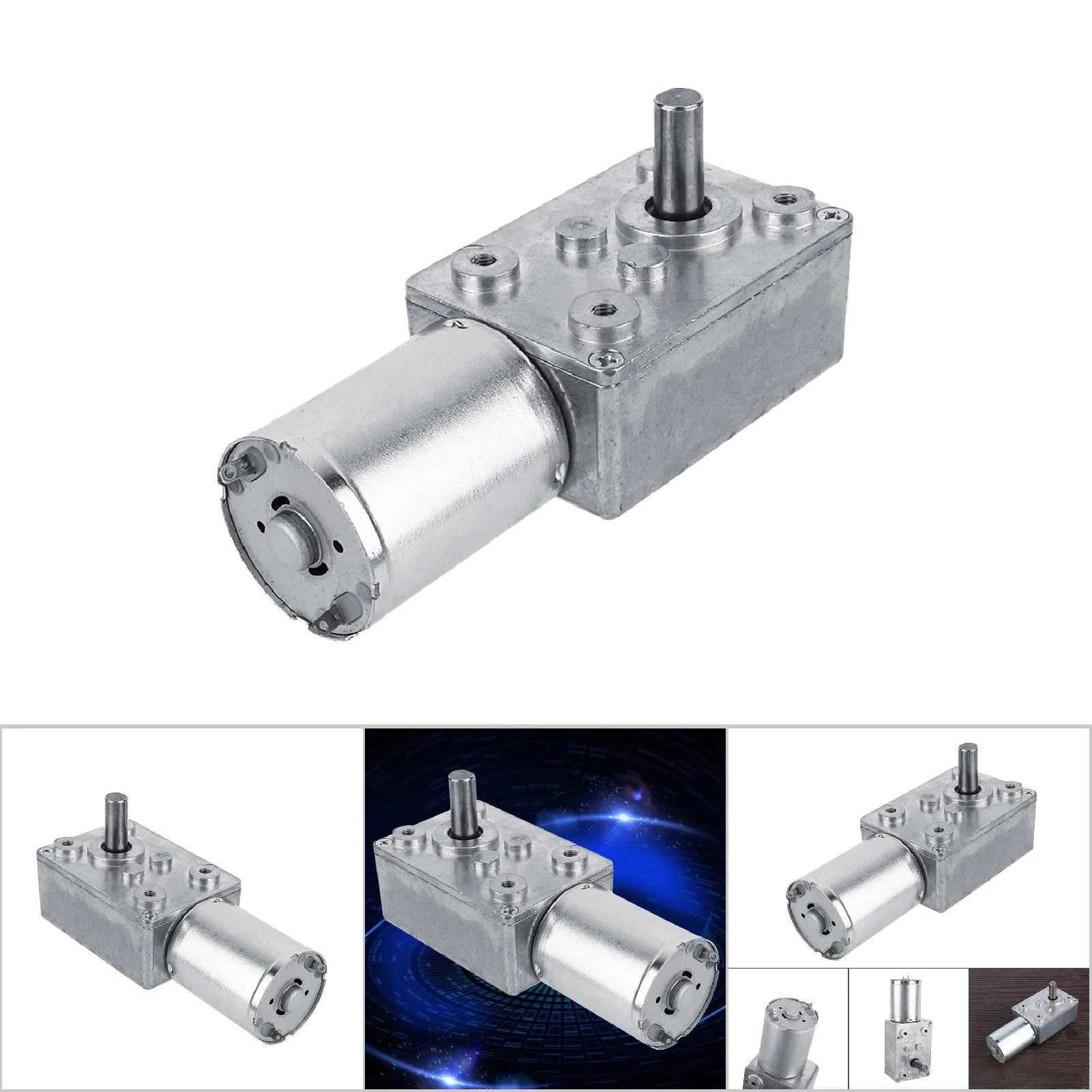 ZK20 Reversible High Torque Worm Geared Box Motor DC 12V Reduction Motor(20RPM)