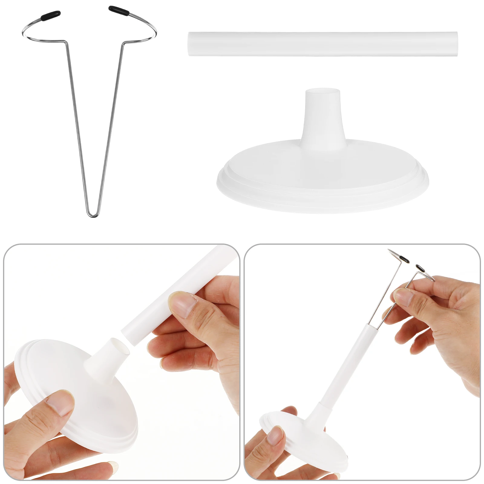 

4 Pcs White 25cm Adjustable Stands Display Racks Action Figures Organizers Portable Brackets Support Storage Collection