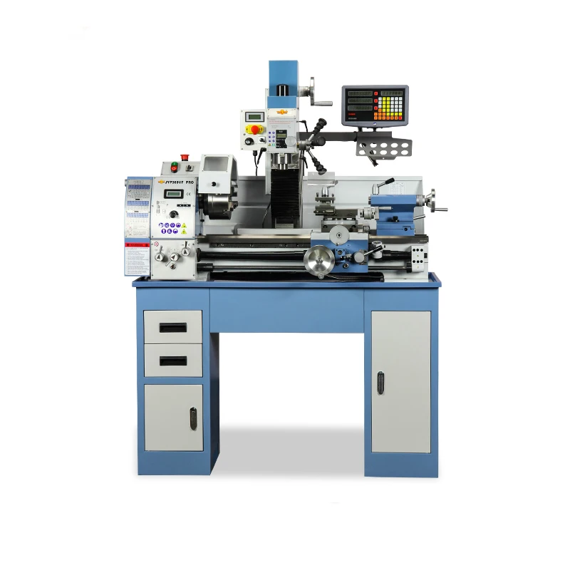 Big Power 1.5KW of 3 in 1 Lathe Drilling and Milling Combo Bench Lathe Multi-purpose Metal Lathe JYP300VF