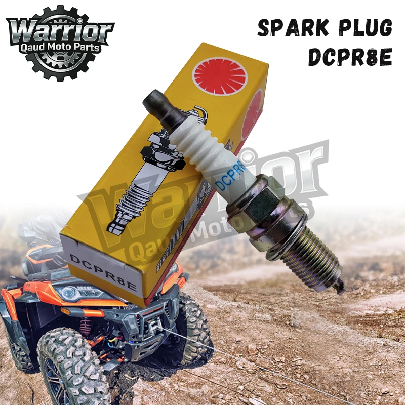 

0800-022800 SPARK PLUG DCPR8E,FOR CFORCE 400 520 EPS UFORCE 550 600 BASE ZFORCE 800 TRAIL 1000 U550 X800 Z5 Z8S 2012-2026 QUAD