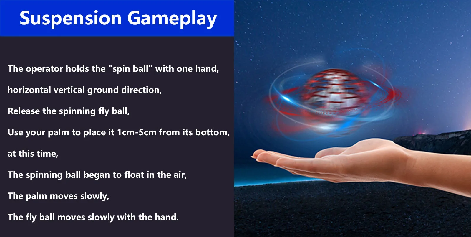 New Swirling Flying Ball  Route  Pro New Strange Creative Decompression Toy Ufo Flying Gyro Flying Gyro Flying Ball Toys