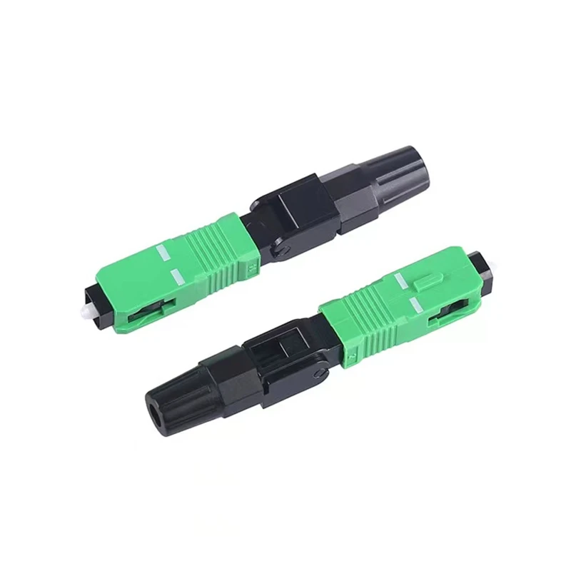 High Quality 100PCS SC APC fiber optic SC UPC Single-mode Fast connector SC APC FTTH Fiber Optic quick Connector Free shipping