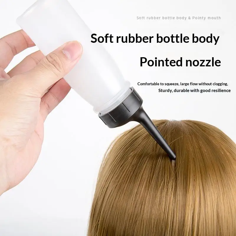 2Pcs/Set 240ml 120ml Plastic Hair Oil Applicator Bottle Scale For Salon And Home Use Pointed Tip For Precision Application