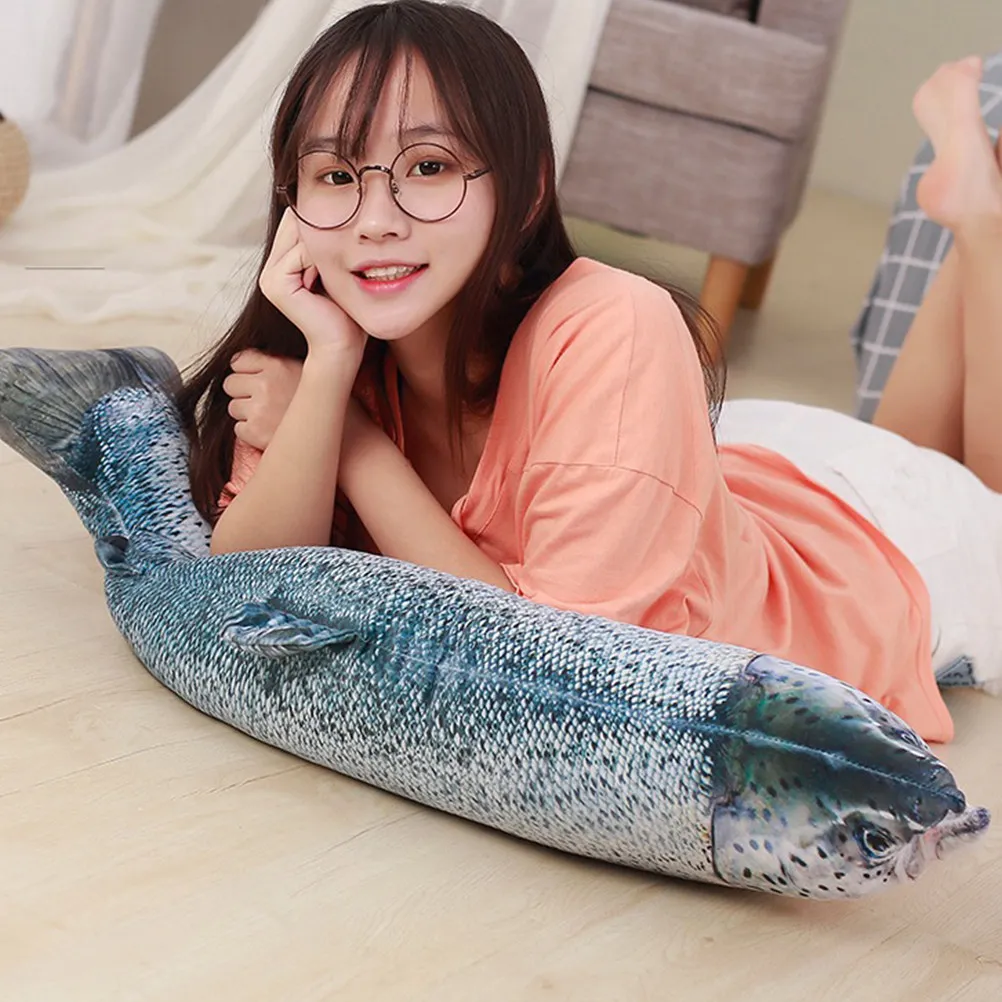 

1Pcs Bass Stuffed Animal Decorative Lifelike Festival Present Home Party Pillow Sofa Table Decoration Kids Gift