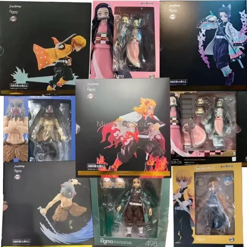 

In Stock MaxFactory Figma Demon Slayer Inosuke Hashibira Tomioka Giyu Rengoku Kyoujurou Zenitsu Agatsuma Action Figures Model