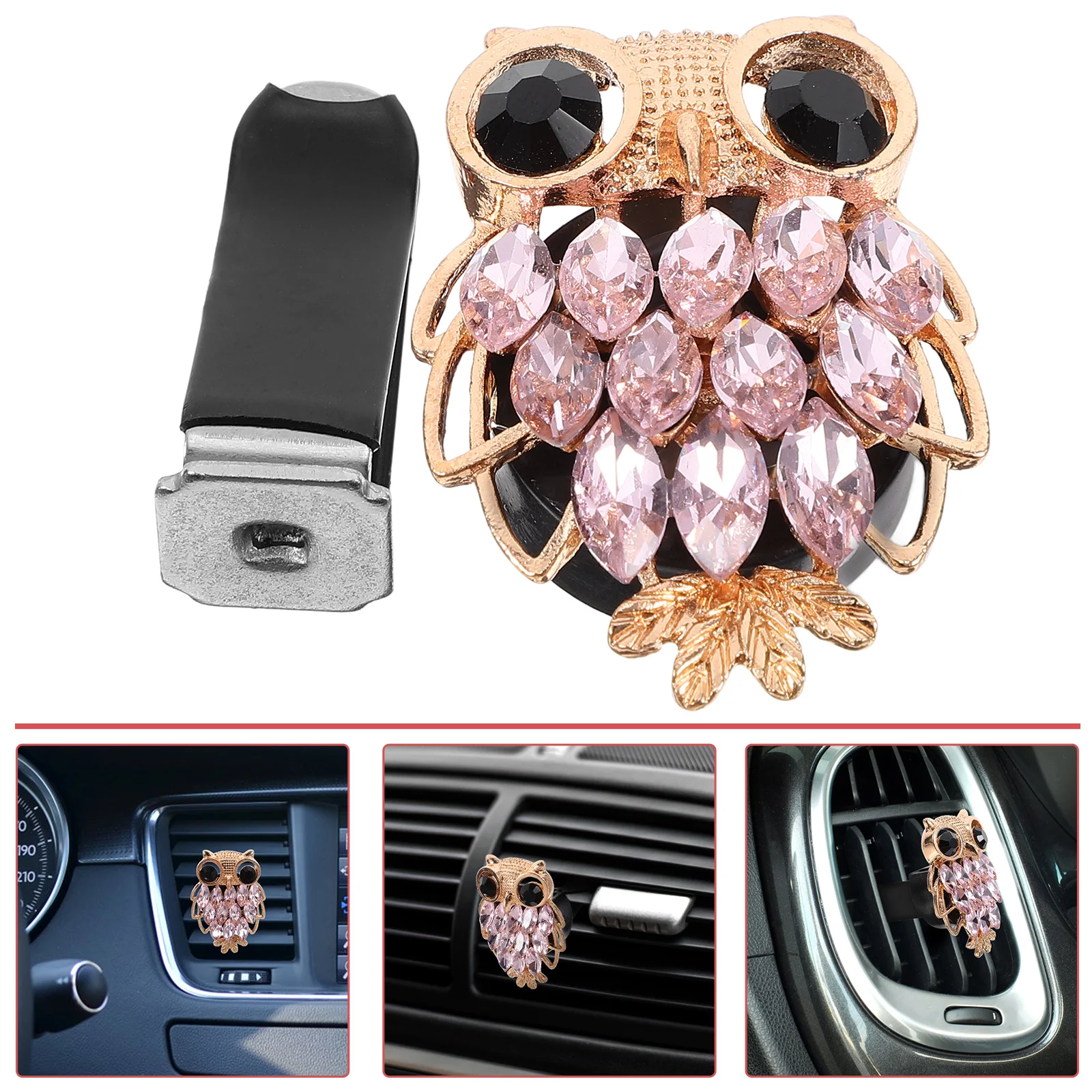 

Hello Car Accessories Owl Aromatherapy Clip Vent Clips Perfume Air Freshener Automotive