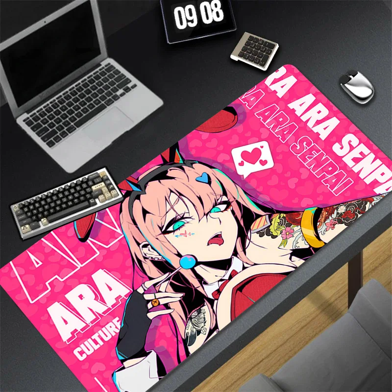 

Sexy Anime Girl Kawaii Table Mat Laptop Gaming Large Mouse Pad Keyboard Gamer Accessories Extended Anti Slip Mousepad PC Deskpad