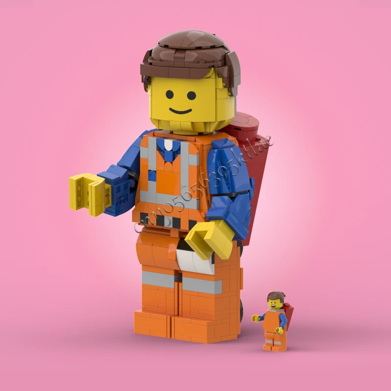 793 pièces MOC Série de figurines TV Emmet Brickhead, Ensembles de modèles de blocs de construction, Briques DIY à assembler, Jouets, Cadeaux pour enfants, Collection et présentation