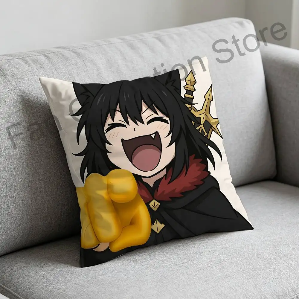 R-Reincarnated S-Sword Fran Anime Celebrity Merchandise All-Match Printed Pillow Case Sofa Car Office Room Decoration Protector