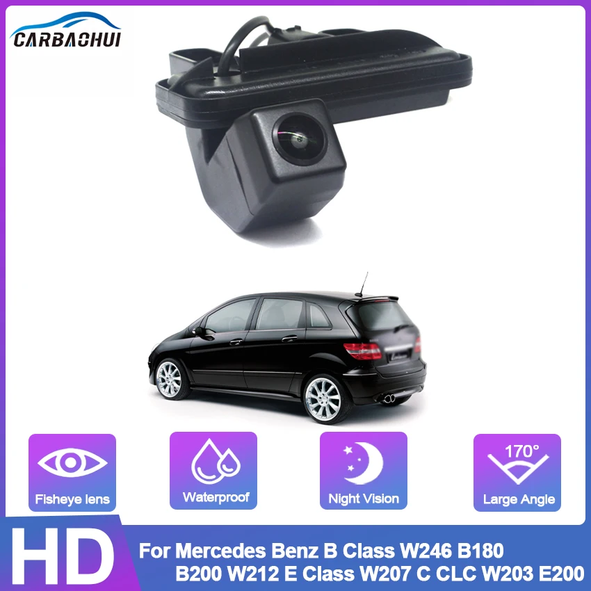 

CVBS HD 1080P Car Rear View Trunk Handle Camera For Mercedes Benz B Class W246 B180 B200 W212 E Class W207 C CLC W203 E200