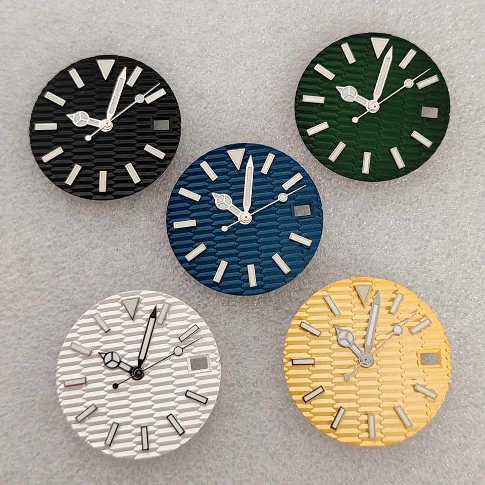 

Watch Modified NH35A Movement Dial with Dial 28.5mm Blue-green Night, Suitable for NH35 Movement