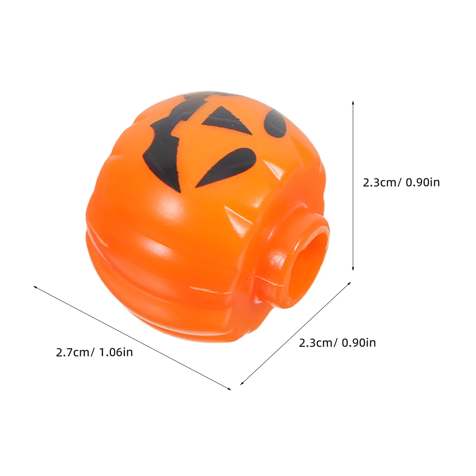 50Pcs Pumpkin Shaped Plastic LED Light Bulb Covers for Halloween String Lights Mini Lampshades Even Light Diffusion Safe