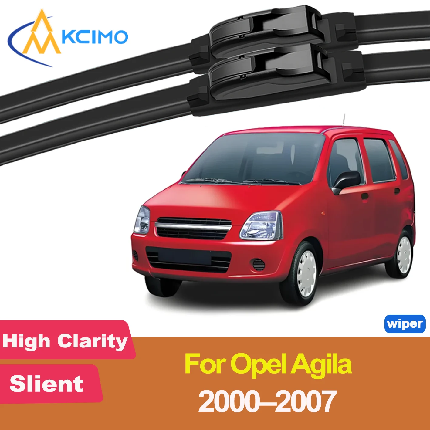 

KCIMO 2PCS New Wiper Blades for Opel Agila H00 2000-2007 Suzuki Wagon R+ Vauxhall Agila Suzuki Wagon Solio (Japan) Chevrolet MW