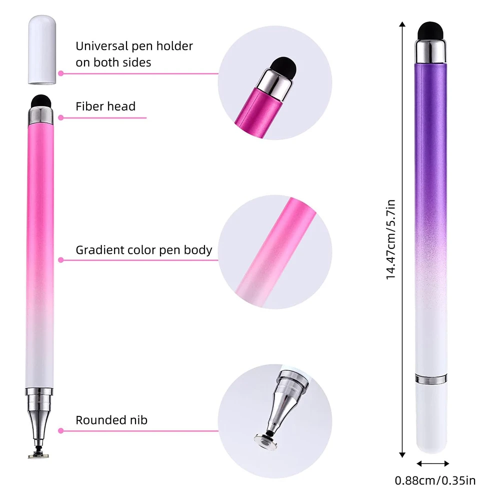 Touch Screens 2-in-1 Stylus Pen Tablet Pen Stylus Pencil for IPad/iPhone/Tablets/Android/Samsung All Capacitive Touch Screen