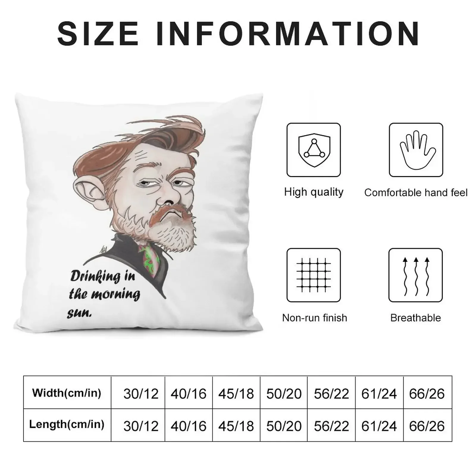 Guy Garvey caricature Throw Pillow Luxury Pillow Cover Couch Pillows pillow