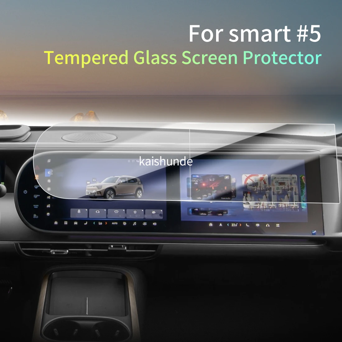 Car Stickers Meters Protector For 26 smart5 Tempered Glass Protective Film Display Navigation Vehicle