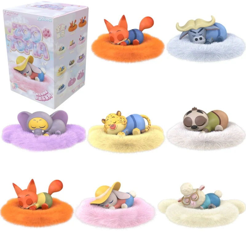 MORSTORM حقيقية Zootopia 2 الحيوانات ألعاب شخصيات الحركة أرنب جودي هوبس الثعلب نيك وايلد موقف النوم سلسلة صندوق أعمى اللعب