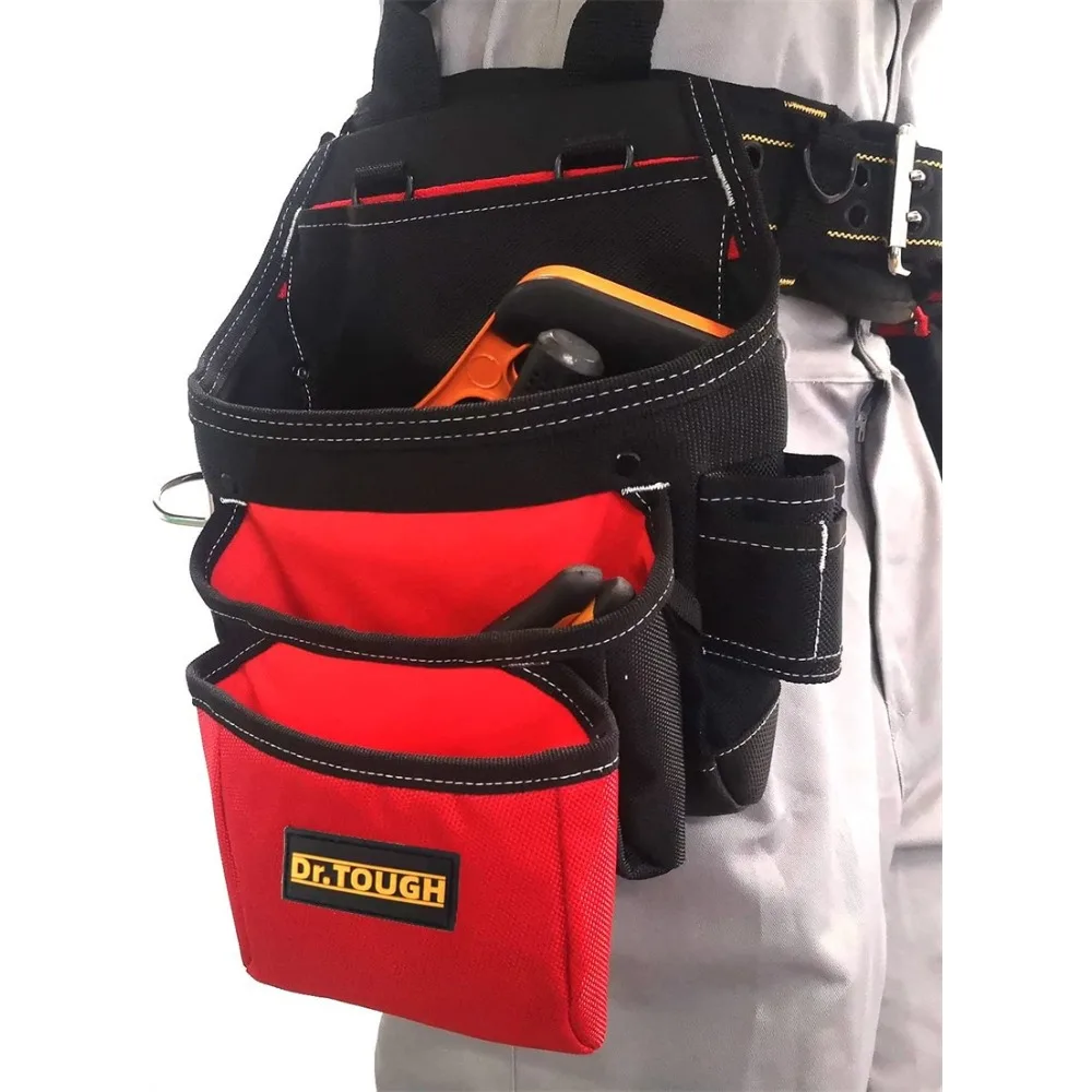 1680d Oxford  Tool Bag Orgamizer Professional Carpenter Tool Nail Bag Waist Belt Carpenter Multifunctional Suitcases Accessories