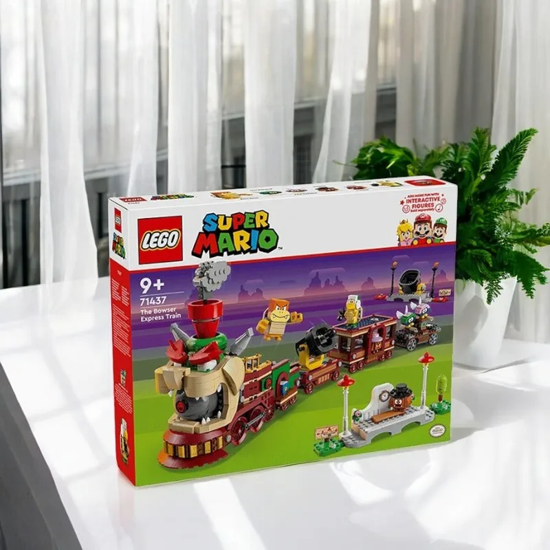 71437LEGO Super Mario The Bowser Express Train Toy Playset, Includes a Hammer Bro, a Boom Boom, 2 Goombas and 2 Para-Biddybuds,