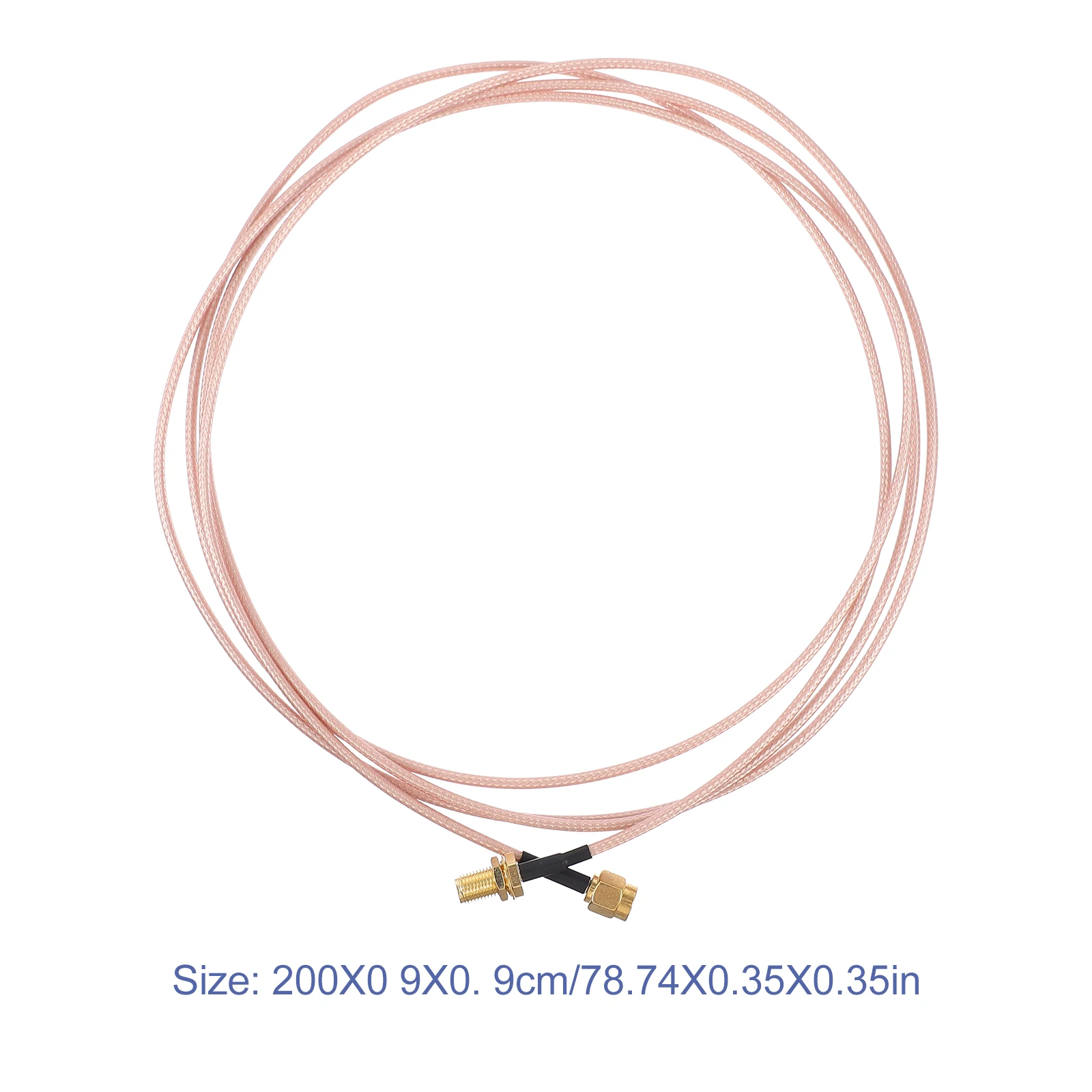 

Connection Cable Coax Adapter SMA Male to Female Extender Golden Copper Jumper