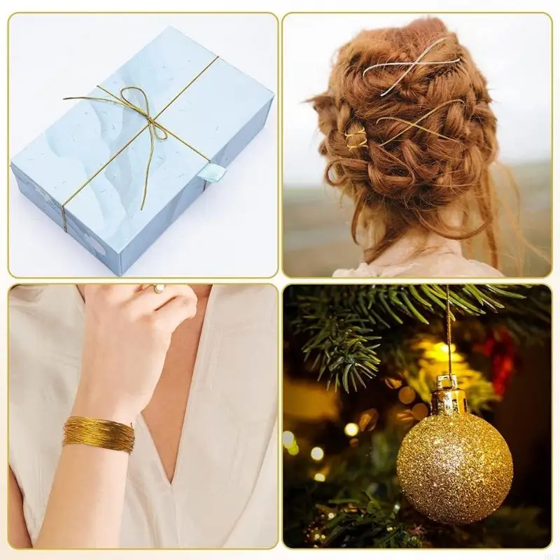 Metallic Rope Hair Extension For Braids jubilant Party Styling Gift 