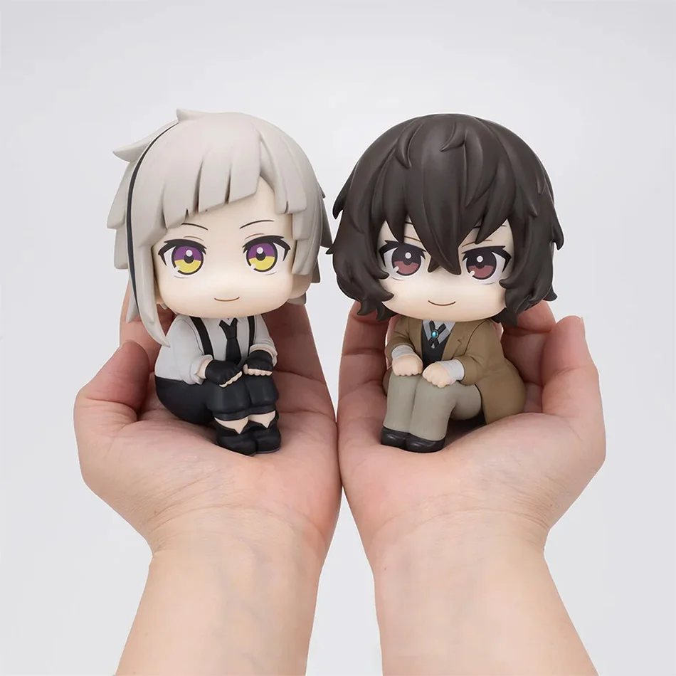 9.5cm bungou cães vadios anime figura q-versão dazai osamu figura de ação nakashima san estatueta pvc coleção modelo boneca brinquedos