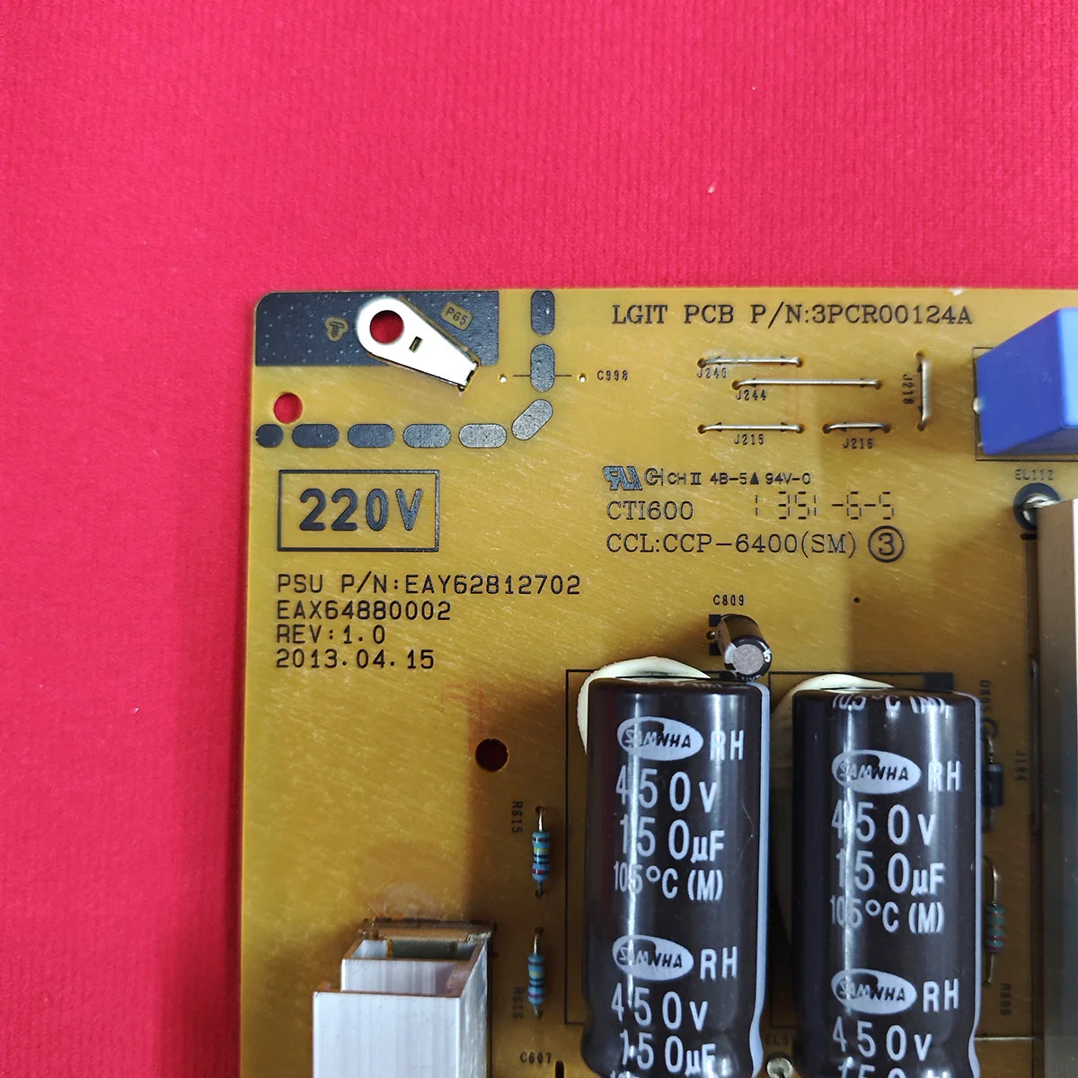 Original testing work power board for EAY62812702 3PCR00124A EAX64880002 CCP-6400(SM)