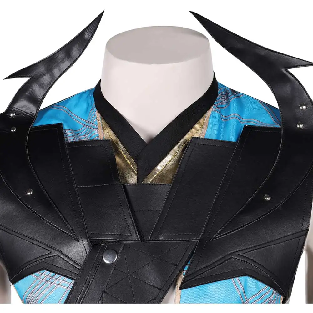 Game Mortal Kombat Quan Chi Cosplay Fantasia Kostuum Vermomming Voor Volwassen Mannen Kleding Roleplay Outfits Halloween Carnaval Pak