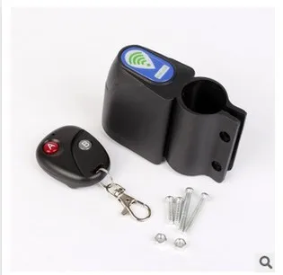 Anti-theft Bicycle Lock Security Lock Wireless Remote Password Vibration Alarm 110dB Bicycle Alarm