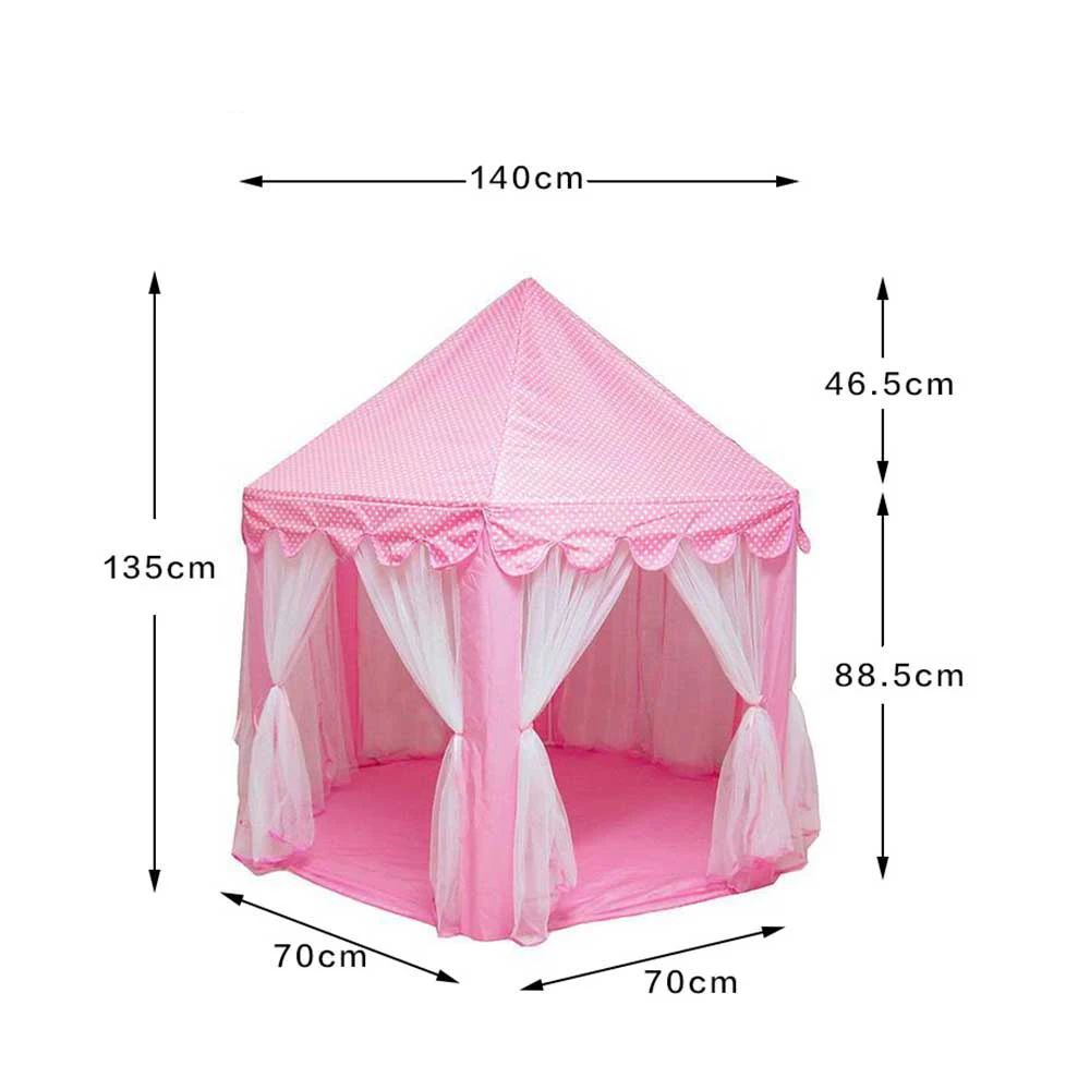 Portable Children\'s Tent for Kids Tent Toys Girls Princess Castle Tipi Infantil Children\'s House Vigvam Teepee Baby Tent Gifts