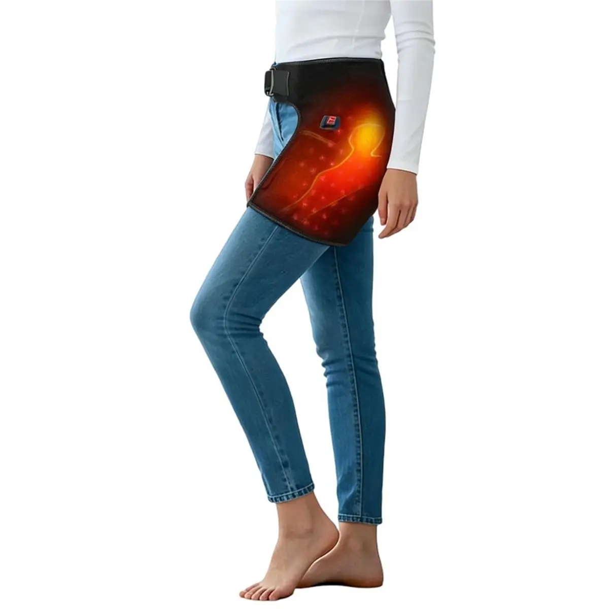 [a99u]-hip-brace-red-light-therapy-for-hip-pain-womenadjustable-hip-support-wrap-for-women3-heat-levels-move-confidently