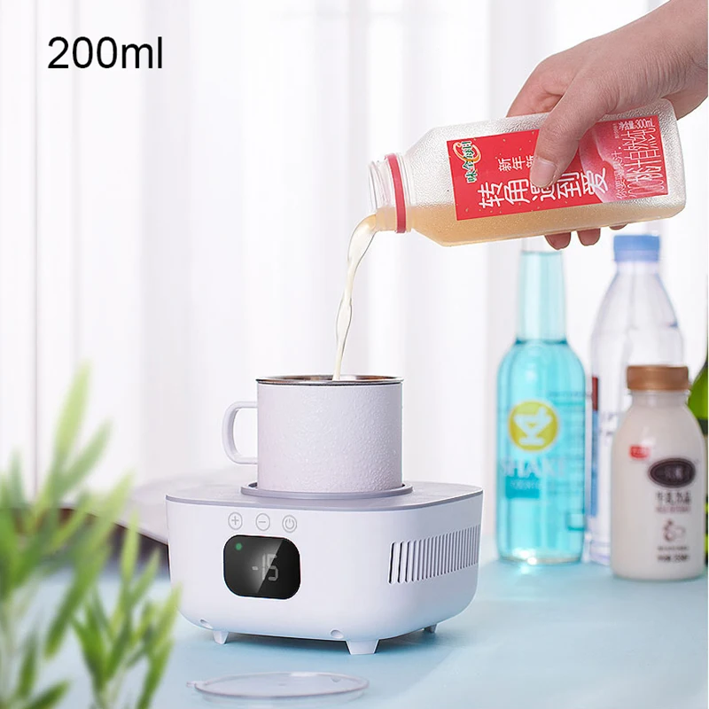 2-in-1-Tassenheizung, Kühler, Becher, Bierflasche, Dosen, Getränke, Kühlbecher, Getränkekühler, Untersetzer, intelligenter thermostatischer Becher,