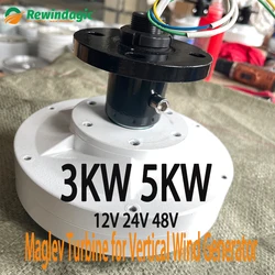 Low Speed 3KW 5KW 12V 24V 48V Gearless Permanent Magnet Generator Maglev Alternators Use For Wind Turbine Water Turbine