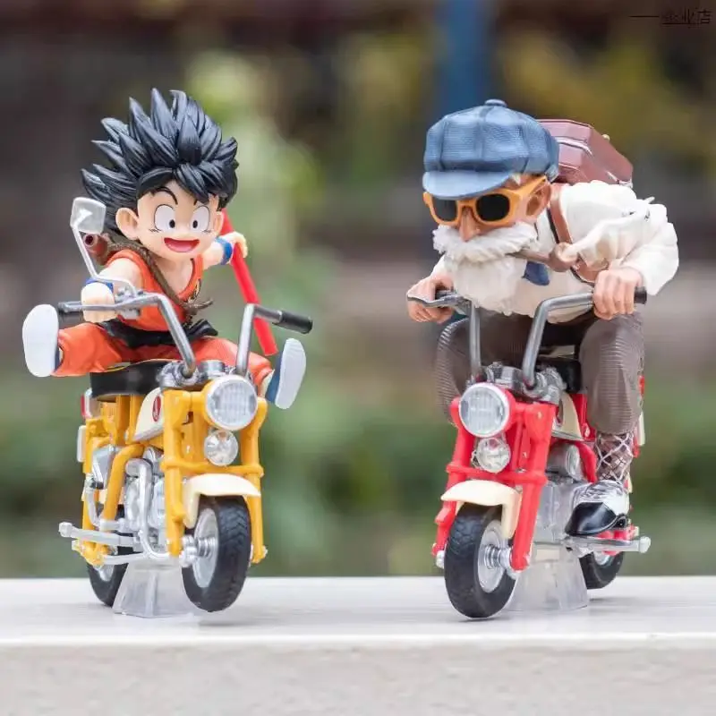 أنيمي الشكل سون جوكو ماستر روشي 13 سنتيمتر لعبة دراغون بول Z قاطرات البلاستيكية عمل كامي سينين دراجة نارية لعب للأطفال #2