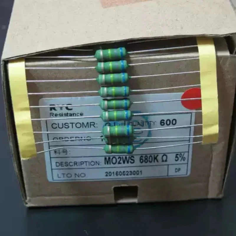 2W 680K resistor table production RYC MO2WS metal oxide film copper feet