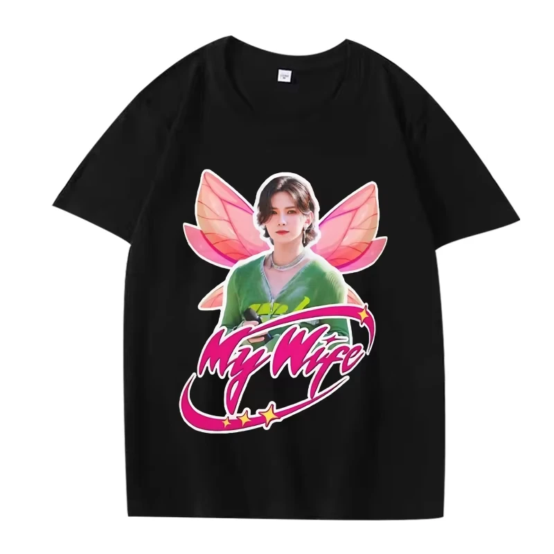 Ateez Yeosang My Wife T Shirt Kpop 2026 Men Women Oversized 100% Cotton Hot Sale Short Sleeve Summer Print Unisex Plus Size Tops