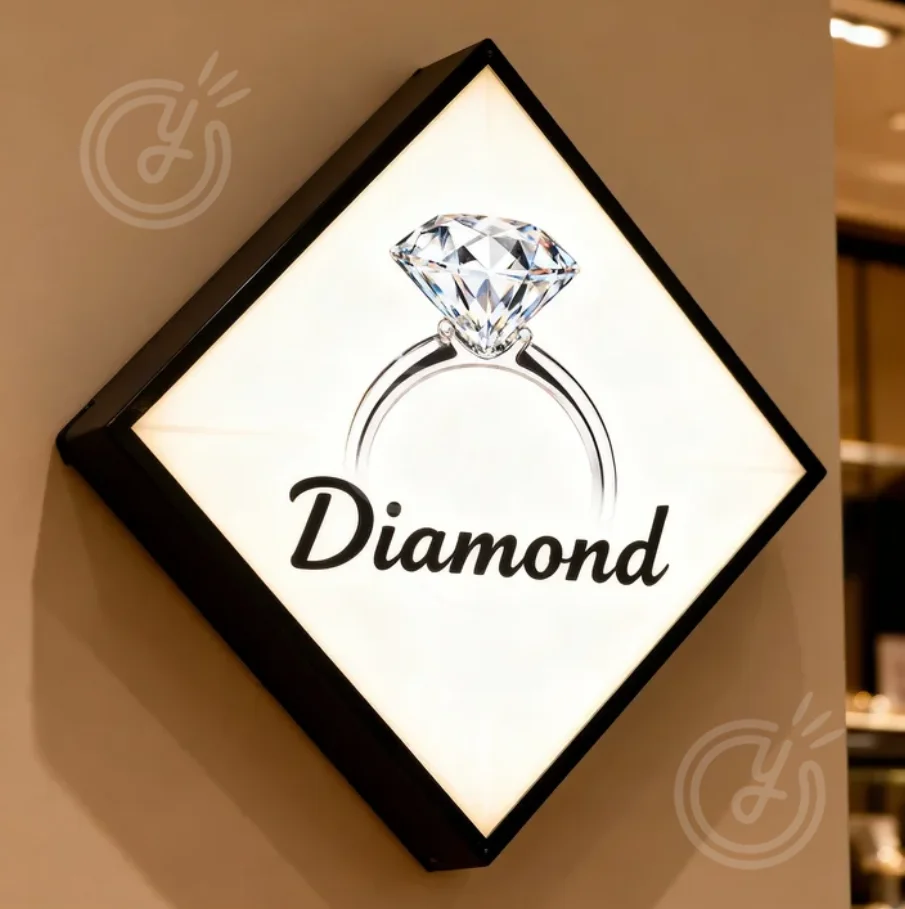 Custom Personalized Light Box Sign Personalized 3D Lightbox Wall Decor LED Backlit Business Advertising Logo Sign Metal Sign