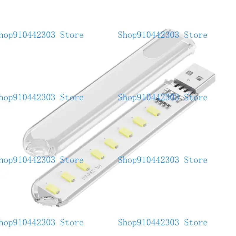 8 LEDs USB Night Light Desk Lamp 5V1A Input Perfect For Outdoor Activity Study Room Mobile Power Supply