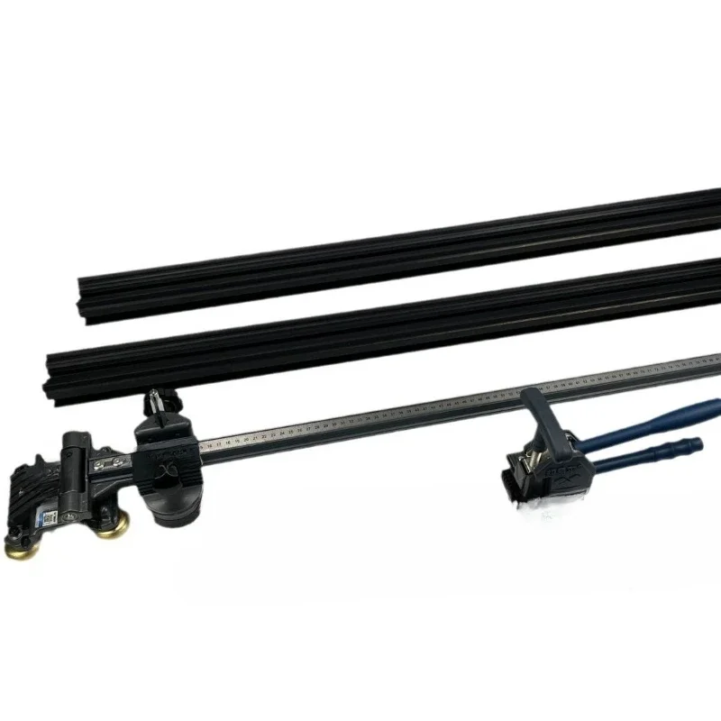 Splint push-pull knife guide rail, splicing adjustment