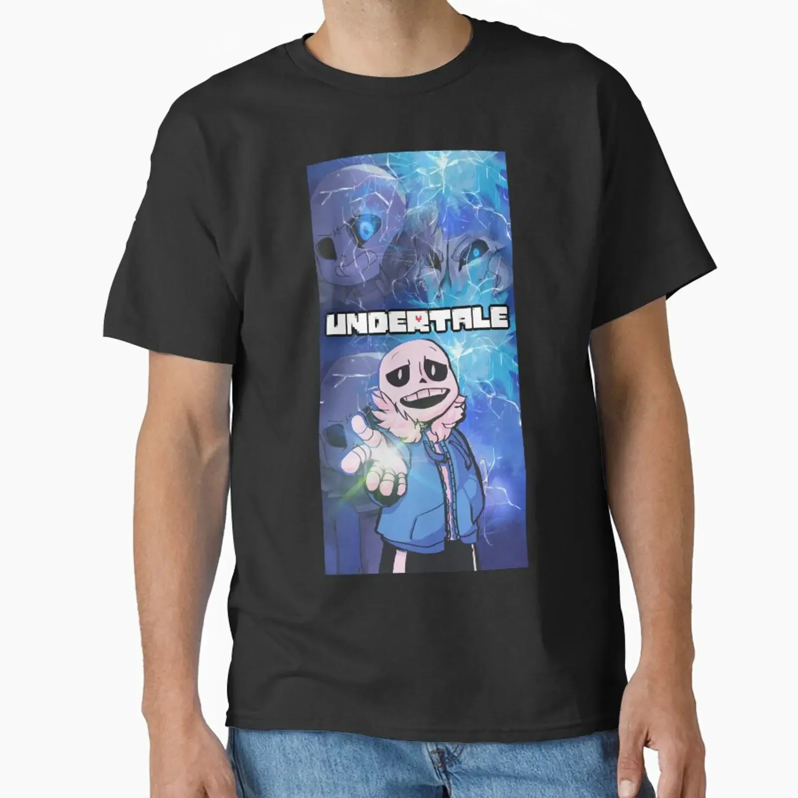 Undertale Case Classic T Shirt vintage Washed Casual Stretched Slightly homme Comfortable Top For Everyday Wear Unisex