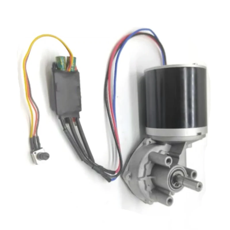 Durable high quality 63mm 12V DC worm motor, solar sliding door gear motor, robot brushless DC motor