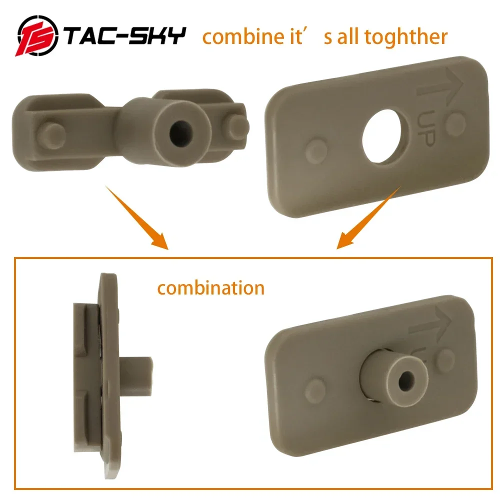 Compatibel Met Wendy Helmen En M-LOK Rail Serie Helm Rail Conversie Adapters