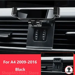 1 Suit Car Phone Holder Base For Audi A4 B8 8K A5 8T8 8F 2009-2016 Air outlet Stand Mount Gravity GPS Mobile Bracket Accessories