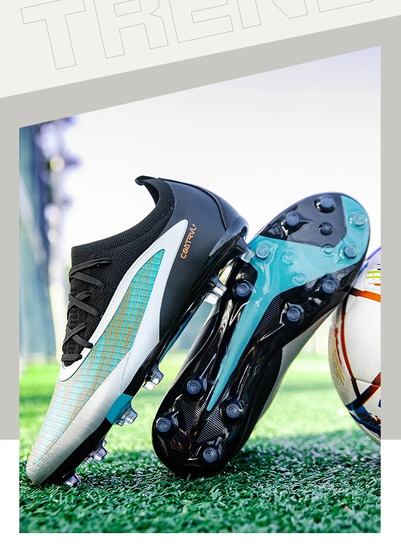 Neue Männer Fußball Schuhe Sport Stollen Erwachsene Atmungsaktive Rutschfeste Fußball Stiefel Outdoor Lange Spikes Training Jungen Spiel Bequem – Detail 12