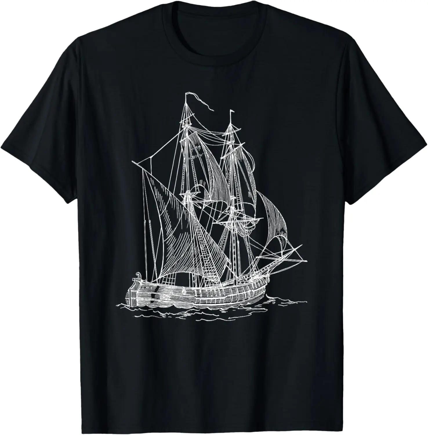 

Vintage Sailboat Ship Nautical Yacht gift for travel lovers T-Shirt