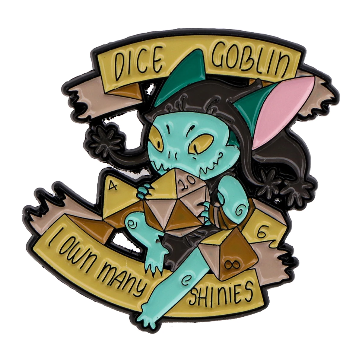 Game Quotes Enamel Pin DICE Brooch Pines Collar Lapel Pins Badge on Backpack Clothing Accessories Fashion Jewelry Friends Gifts