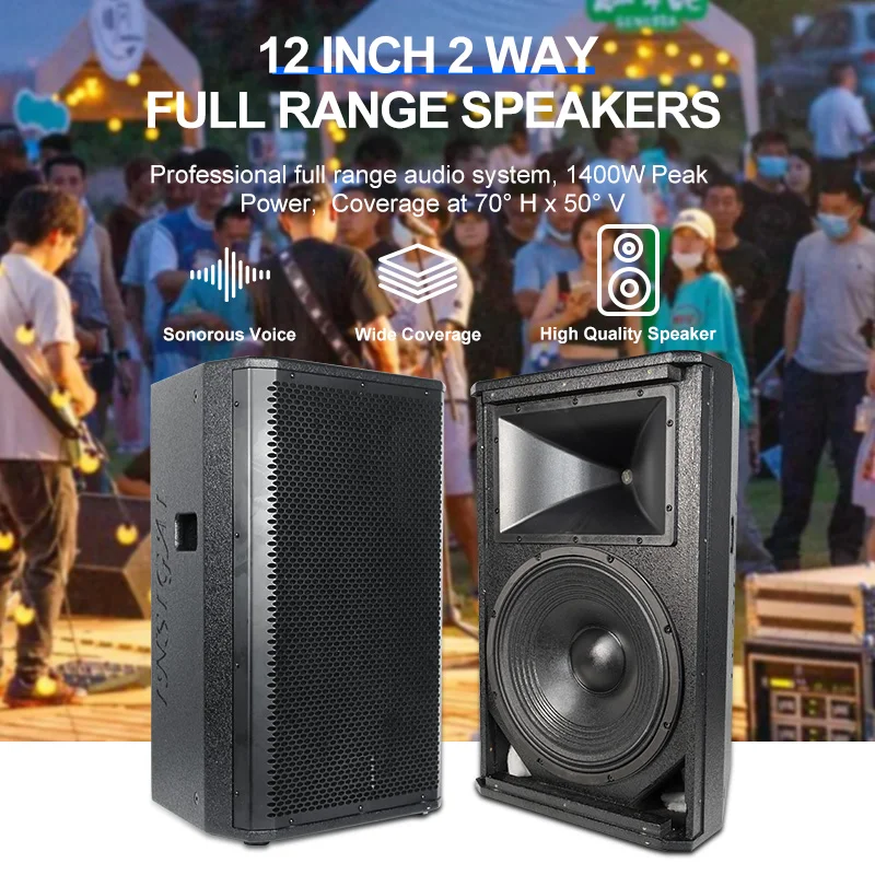 Best-selling full range of 12-inch neodymium speakers concert stage church woofer subwoofer professional passive speaker