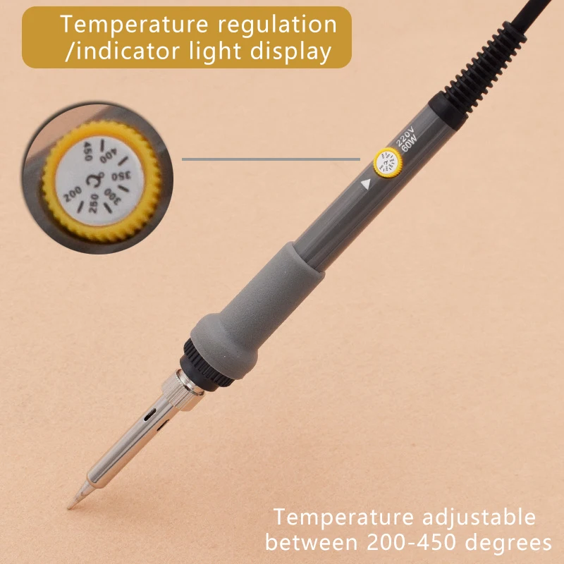 

Precision Constant Temperature Electric Soldering Iron With European Standard And Sharp Soldering Nozzle Welding Operation Tool