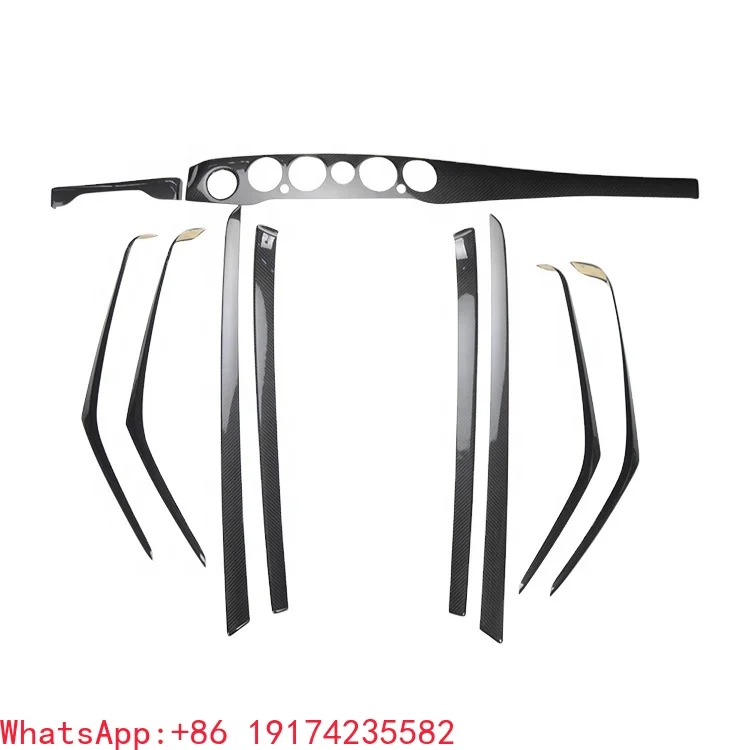 

13PCS Carbon Interior Trims for S CLASS W222 2014-2020 Year S320L S400 S65 Interior Kits Decorative Carbon Fiber Trims