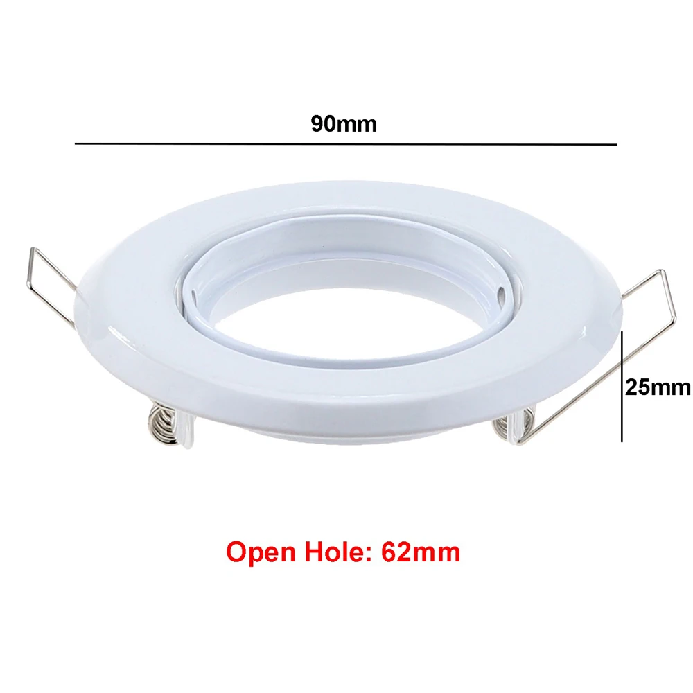 LED Recessed Ceiling Downlight Cutout 65MM Mounting Frame GU10 Lamp Holder Base Spot Lighting Fitting Fixture